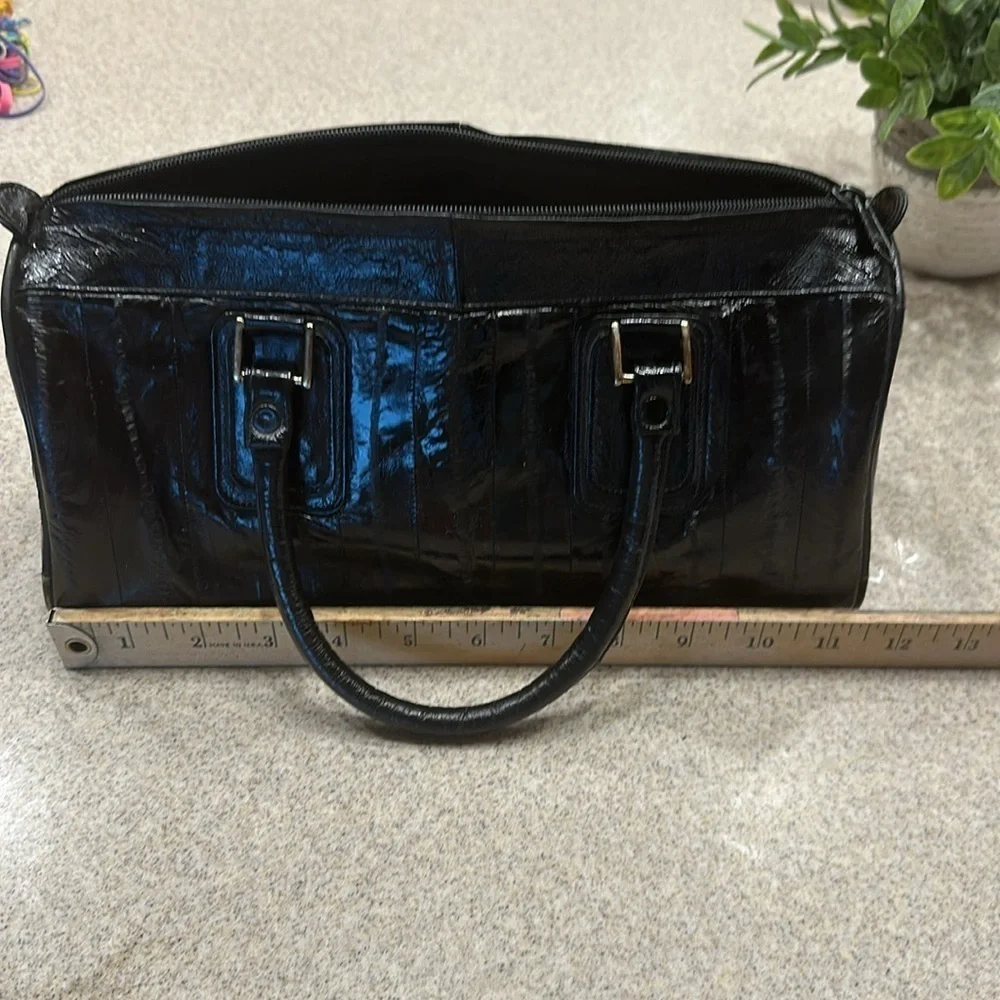 Ladies Vintage Eelskin Handbag in black